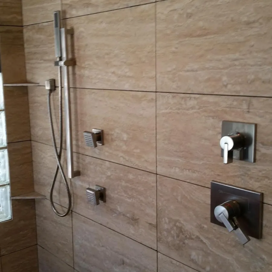 Shower fixture installation for Water Heater Replacement in Blackwell